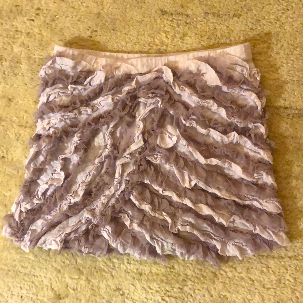 Crewcuts girls’ size 10 purple ruffled skirt.